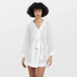 Bluebella Nightwear Chiffon Kimono Ivory