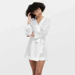 Bluebella Nightwear Chiffon Kimono Ivory