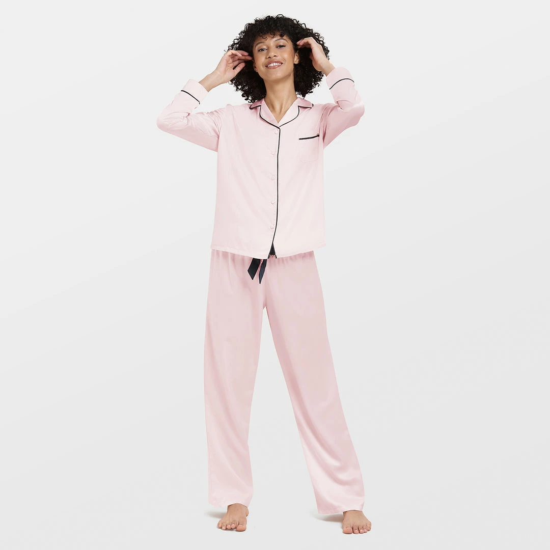 Bluebella Claudia Shirt And Trouser Set Nightwear 1 Bluebella Claudia Shirt And Trouser Set Nightwear