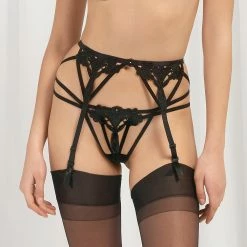 Bluebella Nova Suspender Black Lingerie