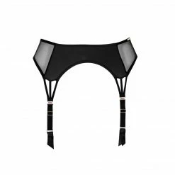 Bluebella Lingerie Laura Black Suspender Belt With Mesh 11 Bluebella Lingerie Laura Black Suspender Belt With Mesh