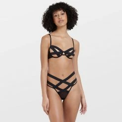 Bluebella Emilia Thong Black Lingerie