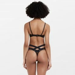 Bluebella Emilia Thong Black Lingerie