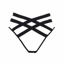 Bluebella Emilia Open Back Brief Black Lingerie