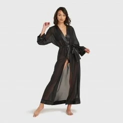 Bluebella Marcella Long Kimono Black