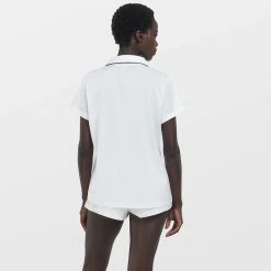 Bluebella Abigail Shirt And Short Set Ivory/Black