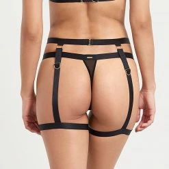 Bluebella Lingerie Thea Thigh Harness Black