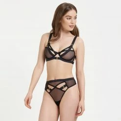 Bluebella Oslo High-Waist Thong Black