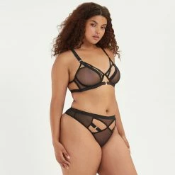 Bluebella Oslo High-Waist Thong Black