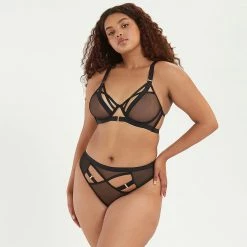 Bluebella Oslo High-Waist Thong Black