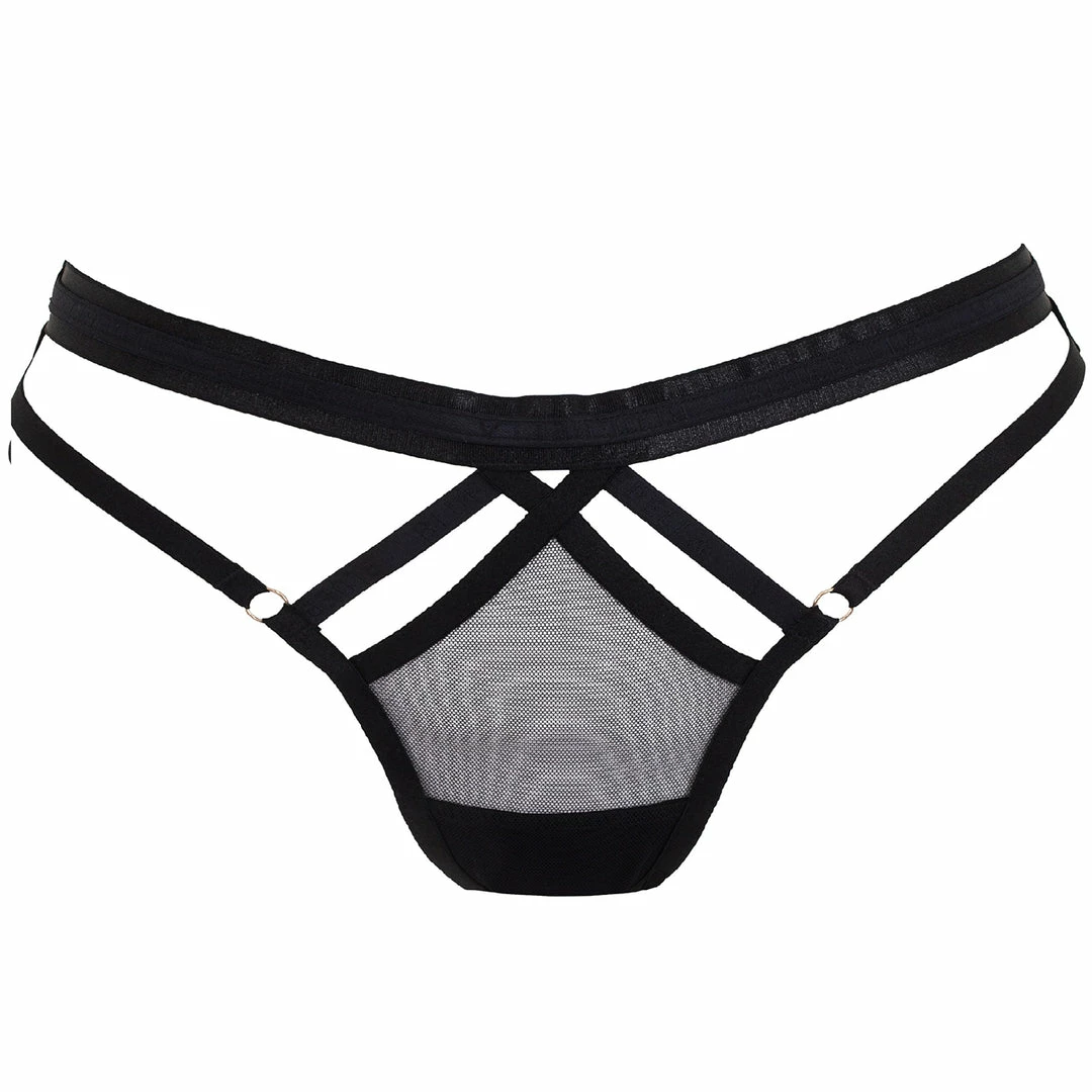 Bluebella Lingerie Zuri Thong Black 3 Bluebella Lingerie Zuri Thong Black