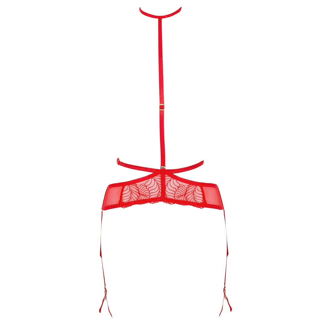 Bluebella Lingerie Enya Suspender Harness With Detachable Harness Red 3 Bluebella Lingerie Enya Suspender Harness With Detachable Harness Red