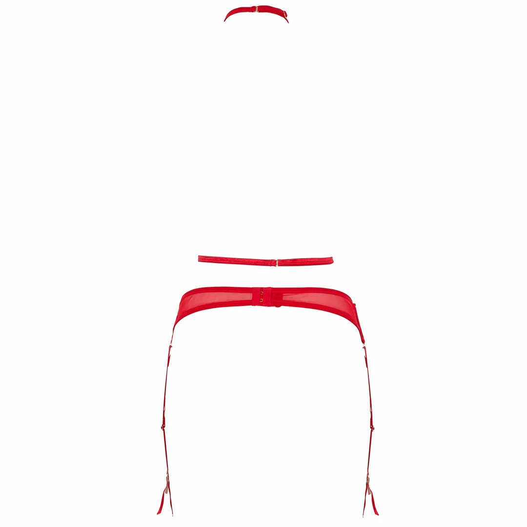 Bluebella Lingerie Enya Suspender Harness With Detachable Harness Red 4 Bluebella Lingerie Enya Suspender Harness With Detachable Harness Red