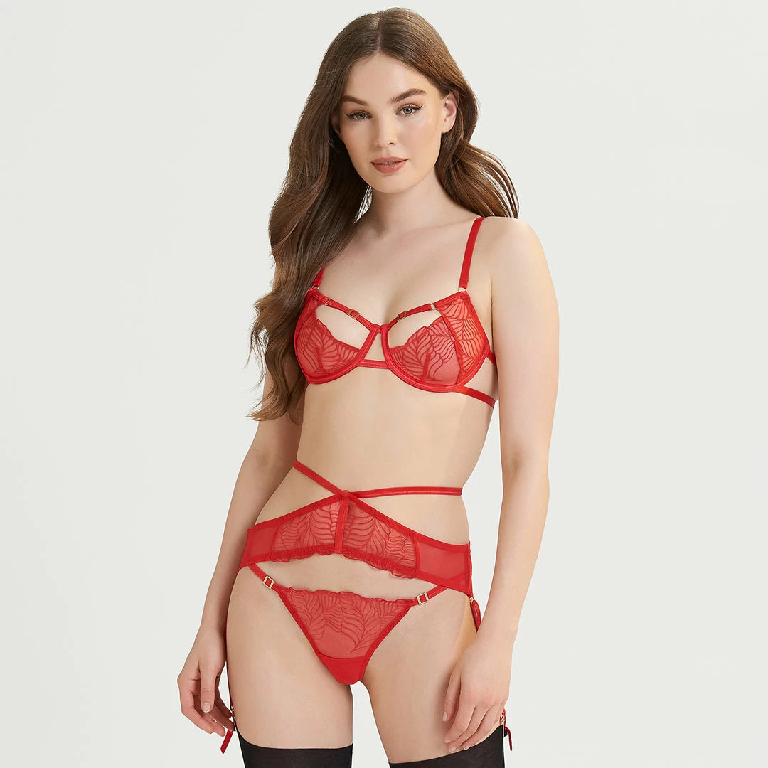 Bluebella Lingerie Enya Suspender Harness With Detachable Harness Red 6 Bluebella Lingerie Enya Suspender Harness With Detachable Harness Red