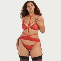 Bluebella Lingerie Enya Suspender Harness With Detachable Harness Red 21 Bluebella Lingerie Enya Suspender Harness With Detachable Harness Red