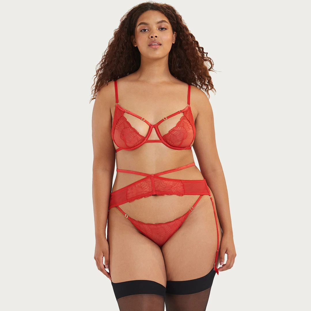 Bluebella Lingerie Enya Suspender Harness With Detachable Harness Red 12 Bluebella Lingerie Enya Suspender Harness With Detachable Harness Red