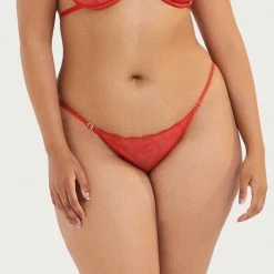 Bluebella Lingerie Enya Thong Red