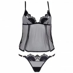 Bluebella Gifts|Nightwear Gifts Ina Cami And Thong Set Black 10 Bluebella Gifts|Nightwear Gifts Ina Cami And Thong Set Black