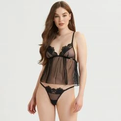 Bluebella Gifts|Nightwear Gifts Ina Cami And Thong Set Black 12 Bluebella Gifts|Nightwear Gifts Ina Cami And Thong Set Black