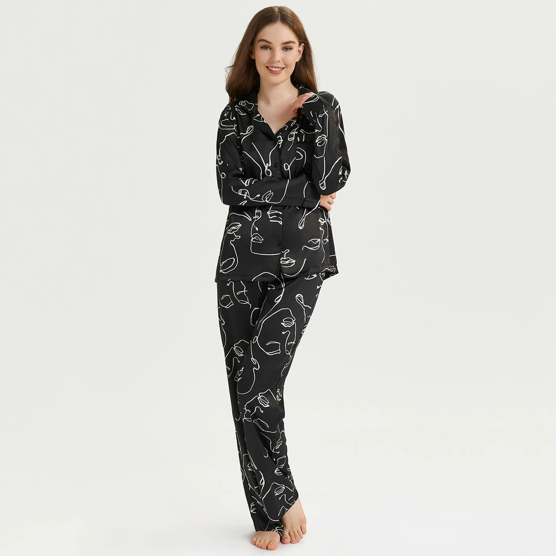 Bluebella Gifts|Nightwear Gifts Leon Shirt And Trouser Set Black/White 1 Bluebella Gifts|Nightwear Gifts Leon Shirt And Trouser Set Black/White