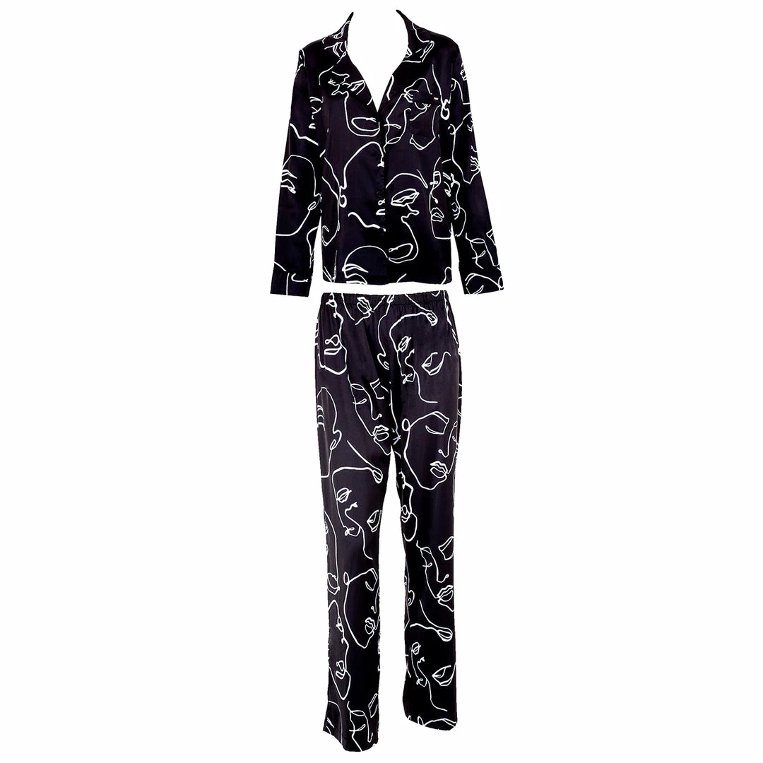Bluebella Gifts|Nightwear Gifts Leon Shirt And Trouser Set Black/White 3 Bluebella Gifts|Nightwear Gifts Leon Shirt And Trouser Set Black/White