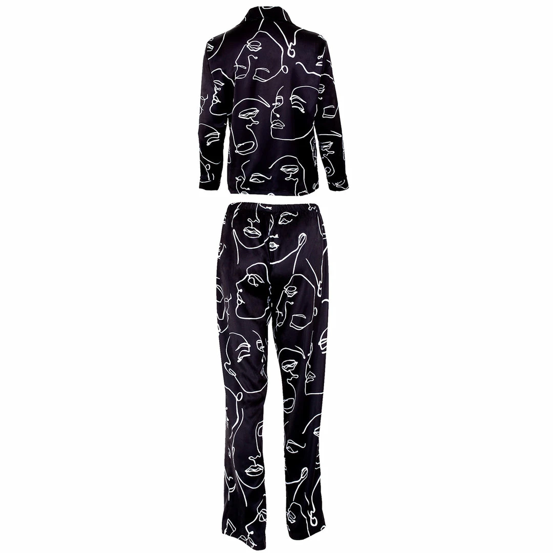 Bluebella Gifts|Nightwear Gifts Leon Shirt And Trouser Set Black/White 4 Bluebella Gifts|Nightwear Gifts Leon Shirt And Trouser Set Black/White