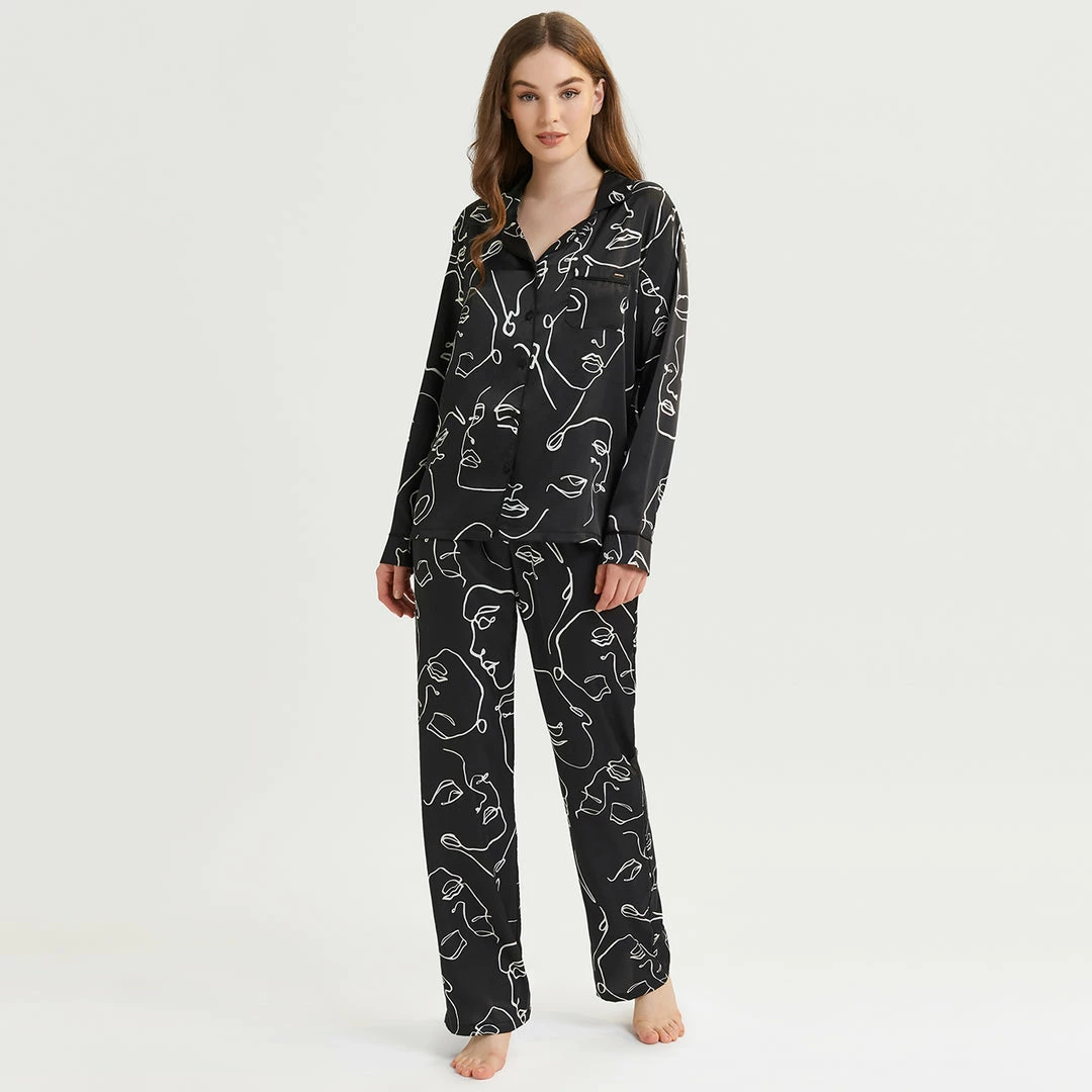 Bluebella Gifts|Nightwear Gifts Leon Shirt And Trouser Set Black/White 5 Bluebella Gifts|Nightwear Gifts Leon Shirt And Trouser Set Black/White