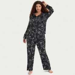 Bluebella Gifts|Nightwear Gifts Leon Shirt And Trouser Set Black/White 18 Bluebella Gifts|Nightwear Gifts Leon Shirt And Trouser Set Black/White