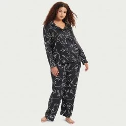 Bluebella Gifts|Nightwear Gifts Leon Shirt And Trouser Set Black/White 20 Bluebella Gifts|Nightwear Gifts Leon Shirt And Trouser Set Black/White