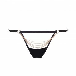 Bluebella Lingerie Oriana Thong Black/Gold