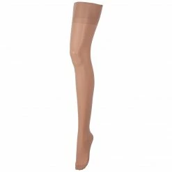 Bluebella Plain Leg/Plain Top Stockings Champagne Hosiery