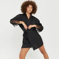 Bluebella Gifts|Nightwear Gifts Arabella Kimono Black