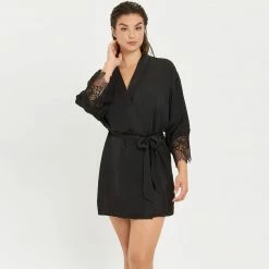 Bluebella Gifts|Nightwear Gifts Arabella Kimono Black