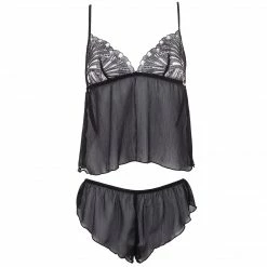 Bluebella Carrie Cami And Short Set Black Gifts|Nightwear Gifts
