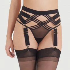 Bluebella Sutton Suspender Black Lingerie 30 Bluebella Sutton Suspender Black Lingerie