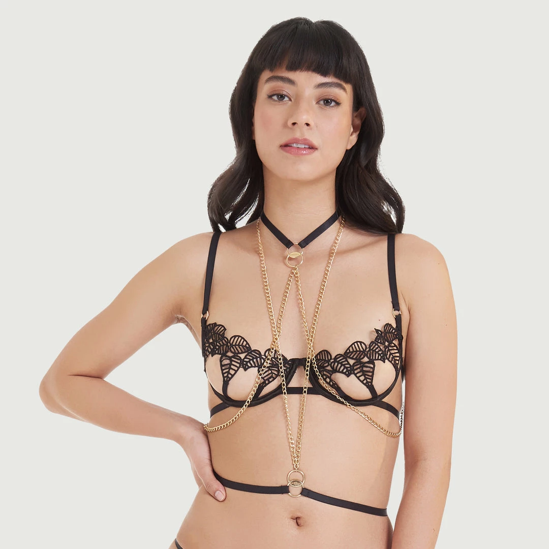Bluebella Theodora Chain Harness Black/Gold 11 Bluebella Theodora Chain Harness Black/Gold