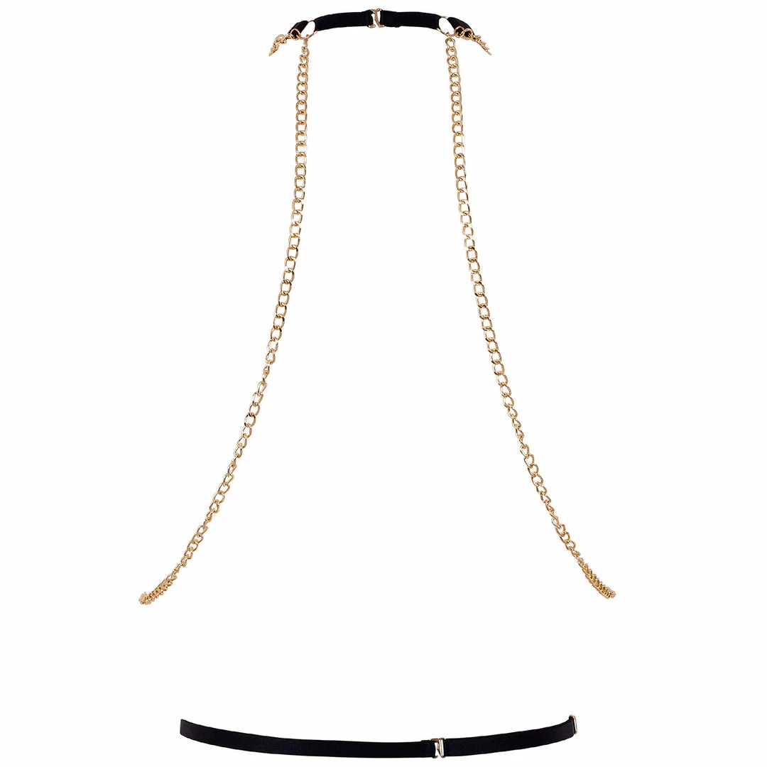 Bluebella Theodora Chain Harness Black/Gold 4 Bluebella Theodora Chain Harness Black/Gold
