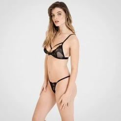 Bluebella Lingerie Jane Thong Black
