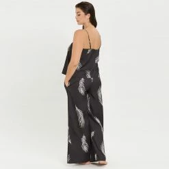 Bluebella Laurel Cami And Trouser Set Black/White Nightwear