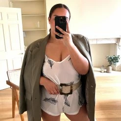 Bluebella Nightwear Laurel Cami And Short Set White/Black