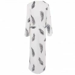 Bluebella Laurel Long Kimono White/Black Nightwear