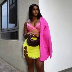 Bluebella Lingerie Lilia Mesh Wired Bra Fandango Pink