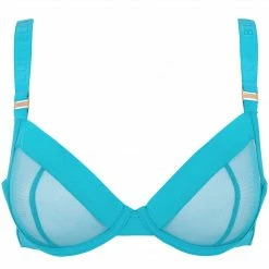 Bluebella Lingerie Lilia Mesh Wired Bra Peacock Blue