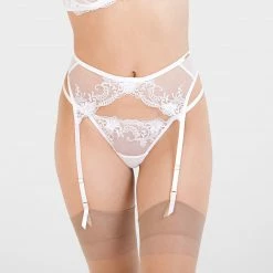 Bluebella Lingerie Marseille Suspender White