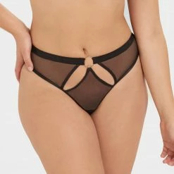 Bluebella Nola High-waist Thong Black Lingerie