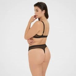 Bluebella Nola High-waist Thong Black Lingerie