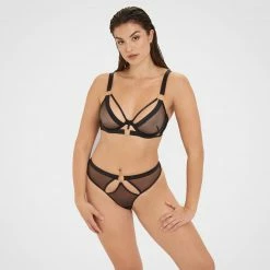 Bluebella Nola High-waist Thong Black Lingerie