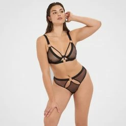 Bluebella Nola High-waist Thong Black Lingerie