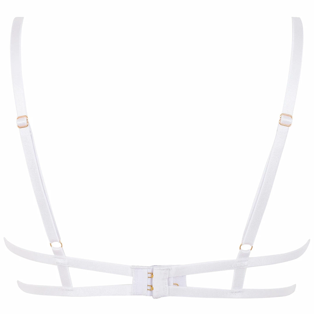 Bluebella Lingerie Tallulah Open Bra White 8 Bluebella Lingerie Tallulah Open Bra White