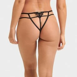 Bluebella Lana Open-Back Harness Brief Black